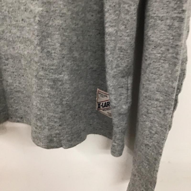エクストララージ XLARGE カットソー 長袖 長袖カットソー 無地カットソー クルーネック M 無地 灰 / グレー /  メンズ USED 古着 中古 10136651