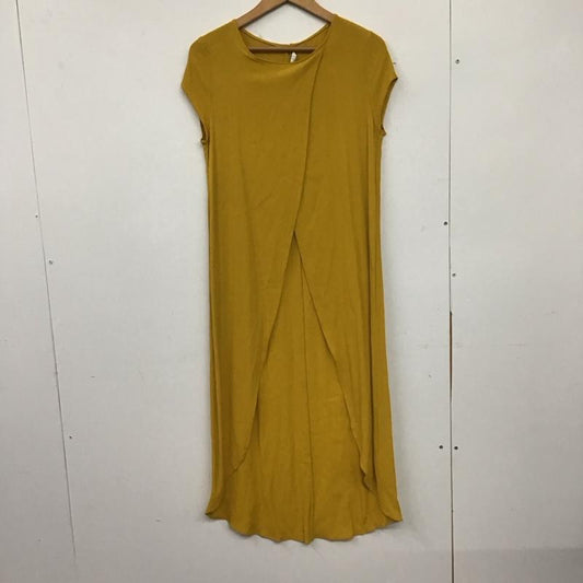 ザラ ZARA ワンピース ロングスカート M 無地 マスタード / マスタード /  レディース USED 古着 中古 10138666