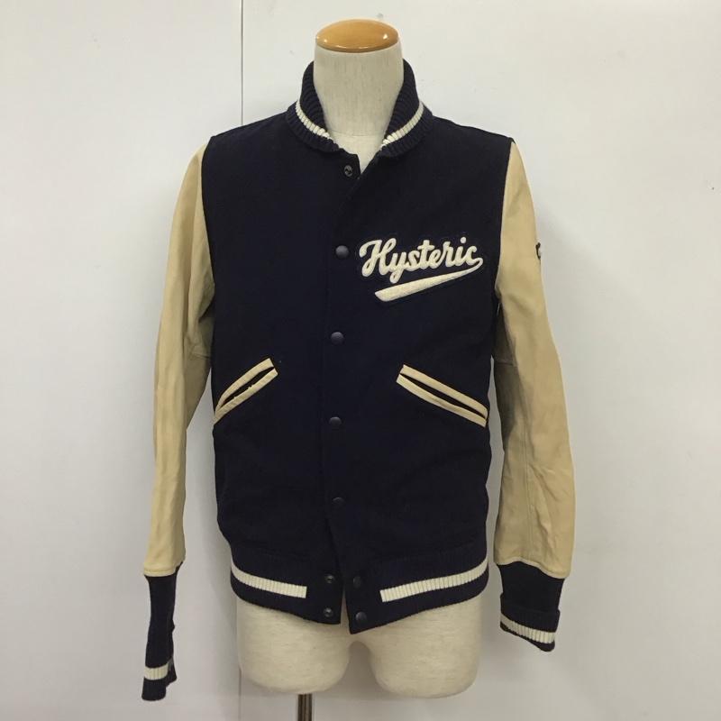 ヒステリックグラマー HYSTERIC GLAMOUR ジャケット、上着 ジャケット、ブレザー カジュアルジャケット スタジャン アウター M ロゴ、文字 紺 / ネイビー /  メンズ USED 古着 中古 10112058