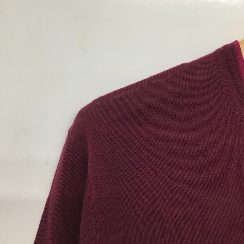 ポールスミス Paul Smith ニット、セーター 長袖 M 無地 えんじ / ワインレッド /  メンズ USED 古着 中古 10145750