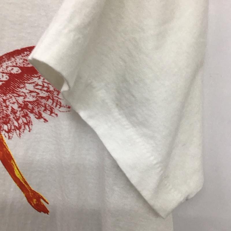 古着 USED Tシャツ 半袖 半袖カットソー プリントTシャツ クルーネックカットソー L プリント 白 / ホワイト /  メンズ USED 古着 中古 10132587