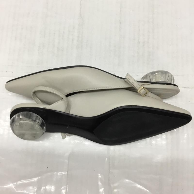 ザラ ZARA ミュール ミュール 3223 310 002 ポインテッドトゥ EU37 無地 グレージュ / グレージュ /  レディース USED 古着 中古 10119091