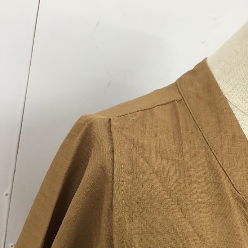 ロヴィ LOWY ワンピース ロングスカート 半袖 M 無地 茶 / ブラウン /  レディース USED 古着 中古 10105735
