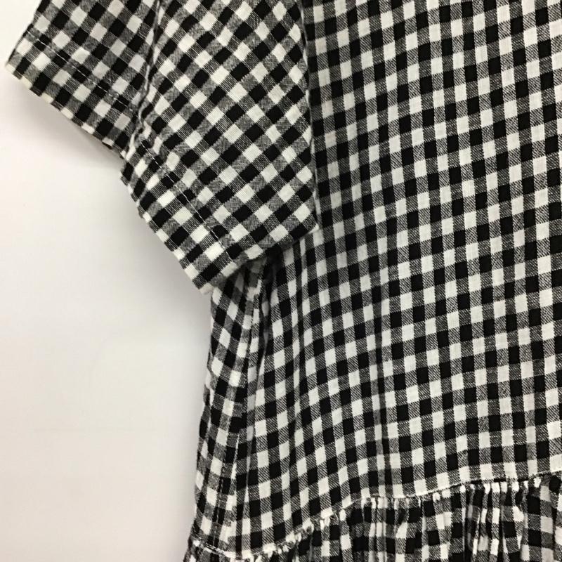 イチ ichi ワンピース ロングスカート チェック 白 / ホワイト / X 黒 / ブラック /  レディース USED 古着 中古 10151308