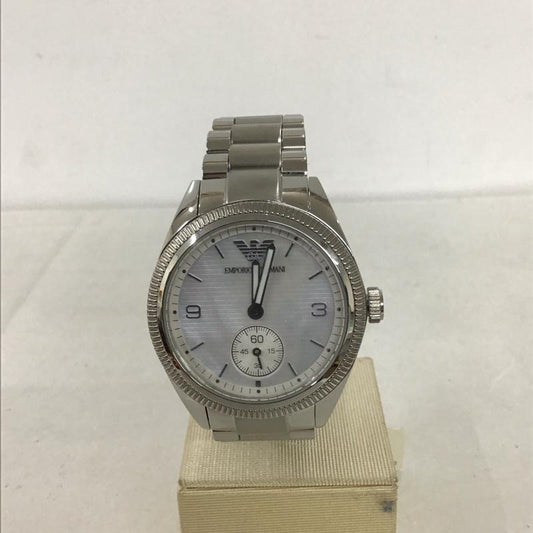 エンポリオアルマーニ EMPORIO ARMANI 腕時計 アナログ（クォーツ式） AR-5099 ロゴ、文字 銀 / シルバー /  メンズ USED 古着 中古 10134058