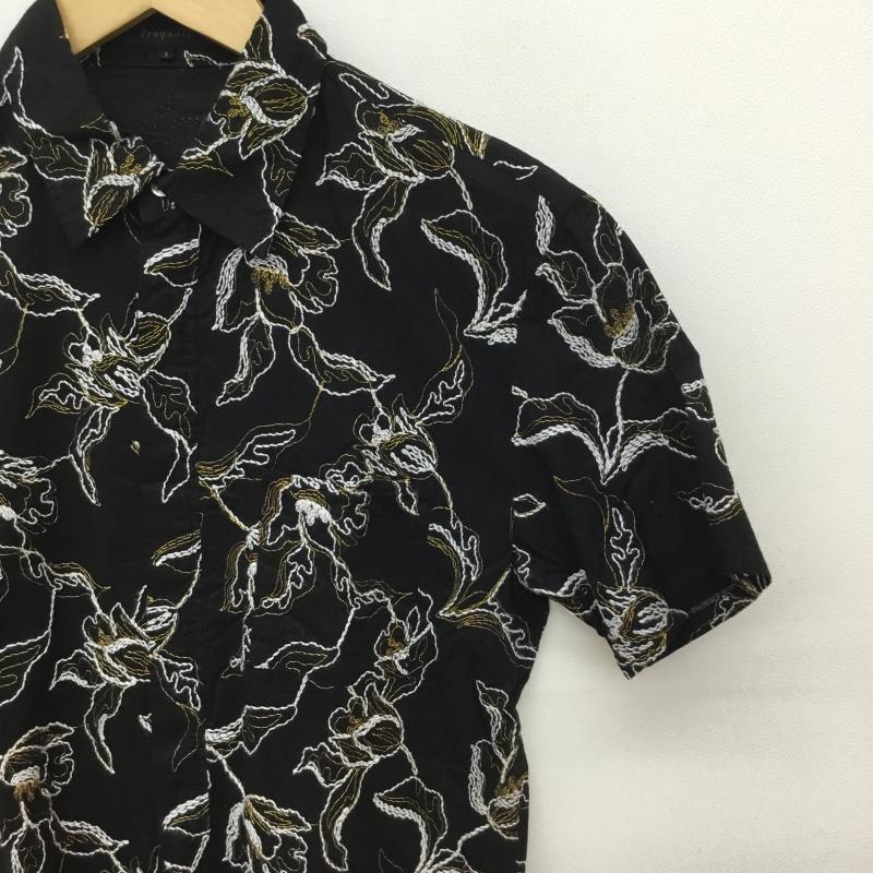 ＵＳＥＤ古着 USED/古着 シャツ、ブラウス 半袖 M05SSH017 刺繍 半袖 シャツ 黒 2 刺繍 黒 / ブラック /  メンズ USED 古着 中古 10135891