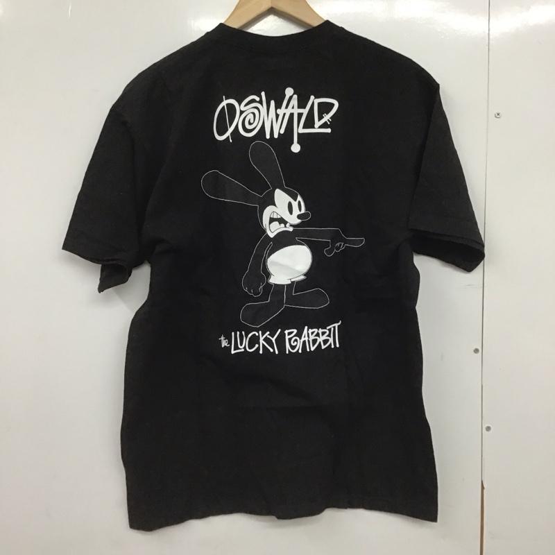 ステューシー STUSSY Tシャツ 半袖 半袖カットソー プリントTシャツ クルーネックカットソー M ロゴ、文字 黒 / ブラック /  メンズ USED 古着 中古 10149183