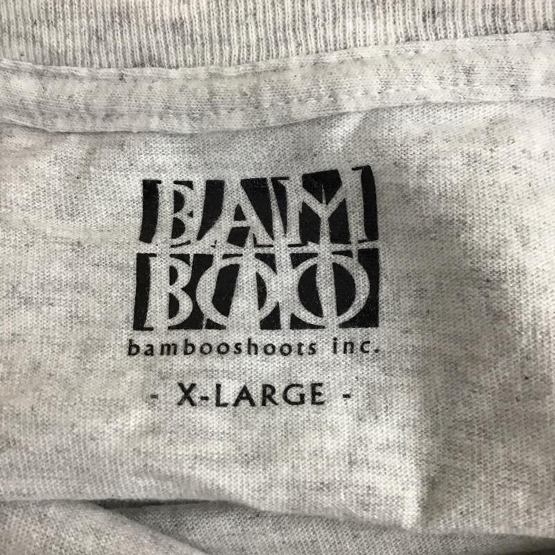 バンブーシュート BAMBOO SHOOTS Tシャツ 半袖 半袖カットソー プリントTシャツ クルーネックカットソー XL プリント 青 / ブルー /  メンズ USED 古着 中古 10114685