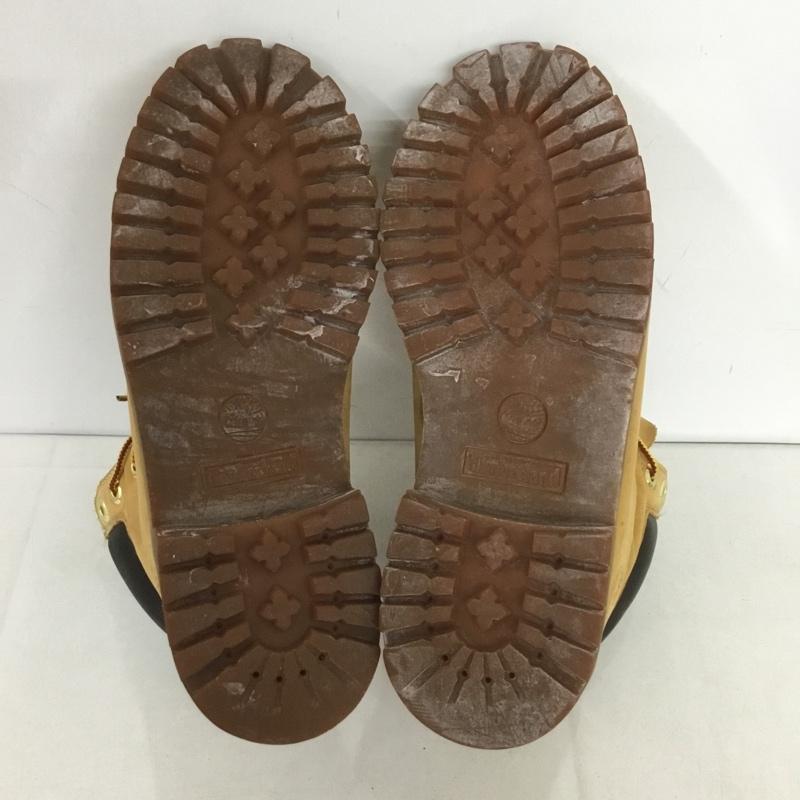 ティンバーランド Timberland ブーツ ショートブーツ 12909 6in Premium Boot 24cm 24.0cm ワンポイント キャメル / キャメル /  レディース USED 古着 中古 10140037