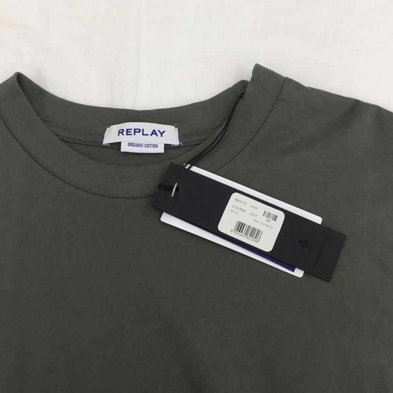 リプレイ REPLAY Tシャツ 半袖 REPLAY Tシャツ　M6039.000 M ロゴ、文字 カーキ / カーキ /  メンズ USED 古着 中古 10128703
