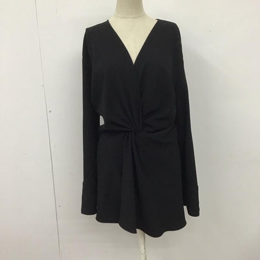 ザラ ZARA カットソー 長袖 M 無地 黒 / ブラック /  レディース USED 古着 中古 10124895