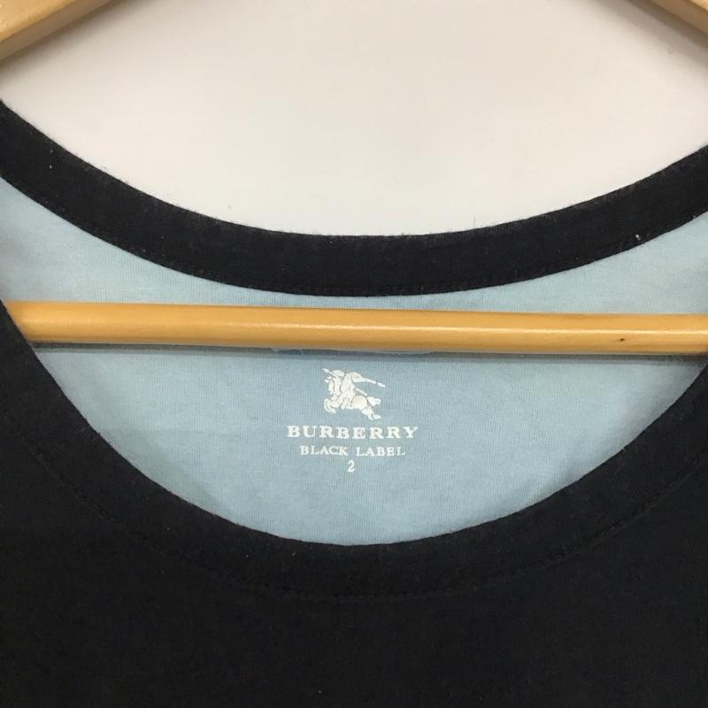 バーバリーブラックレーベル BURBERRY BLACK LABEL タンクトップ タンクトップ タンクトップ ノースリーブカットソー クルーネック 2 ロゴ、文字 黒 / ブラック /  メンズ USED 古着 中古 10140275