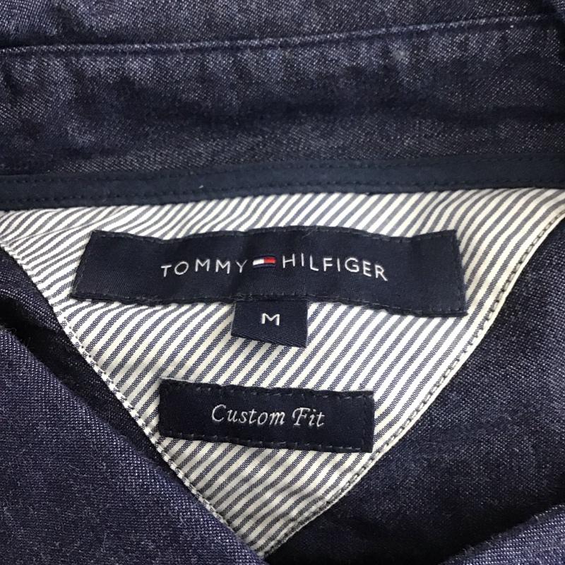 トミーヒルフィガー TOMMY HILFIGER シャツ、ブラウス 長袖 ボタンダウン ワッペン M ワンポイント インディゴ / インディゴ /  メンズ USED 古着 中古 10111180