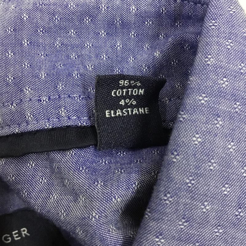 トミーヒルフィガー TOMMY HILFIGER シャツ、ブラウス 長袖 XL  紺 / ネイビー /  メンズ USED 古着 中古 10116099