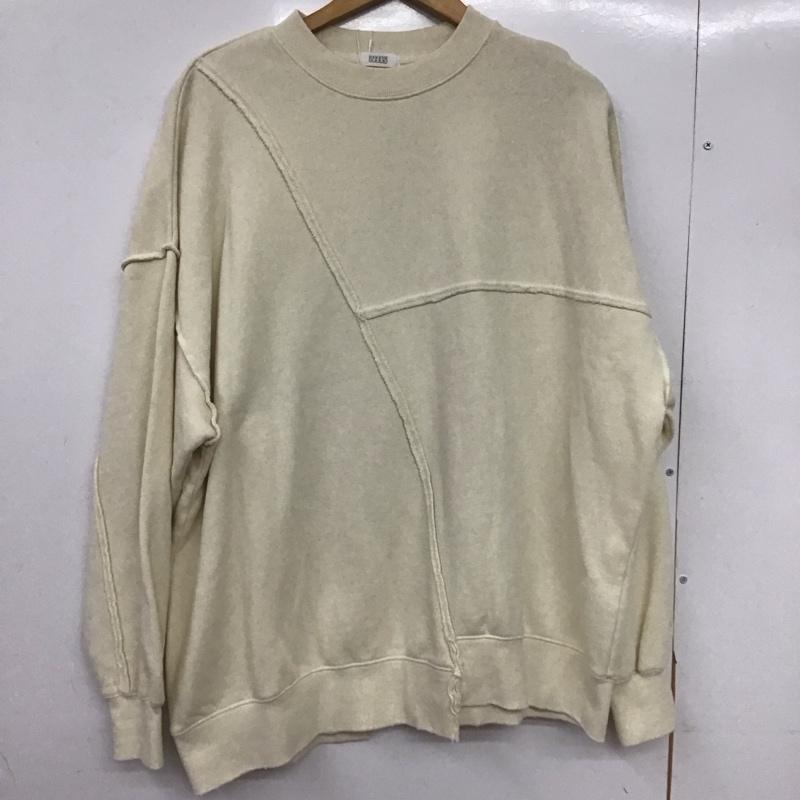 ローリーズファーム LOWRYS FARM トレーナー 長袖 タグ付 2 無地 オフホワイト / オフホワイト /  レディース USED 古着 中古 10147754