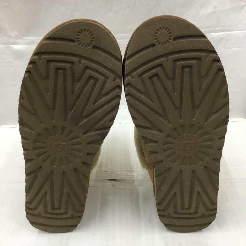 アグ UGG ブーツ 一般 1012391 TANIA シープスキンファー ヘリンボーン 24cm 箱有 24.0cm 無地 ベージュ / ベージュ /  レディース USED 古着 中古 10105886