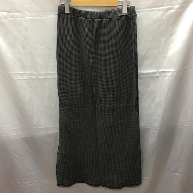 フリークスストア FREAK S STORE スカート ロングスカート 223-3148 ワッフルスカート FREE 無地 チャコールグレー / チャコールグレー /  レディース USED 古着 中古 10112462