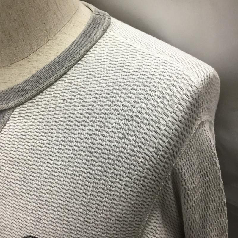 フラットヘッド FLATHEAD カットソー 長袖 長袖カットソー クルーネックカットソー ロングスリーブカットソー プリントTシャツ 40 プリント 灰 / グレー /  メンズ USED 古着 中古 10115230