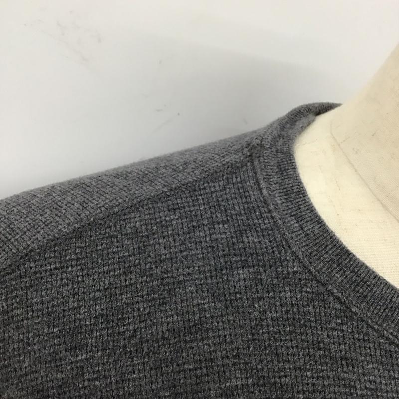 ポロラルフローレン POLO RALPH LAUREN Tシャツ 長袖 コットン クルーネック XL ワンポイント 灰 / グレー /  メンズ USED 古着 中古 10114606