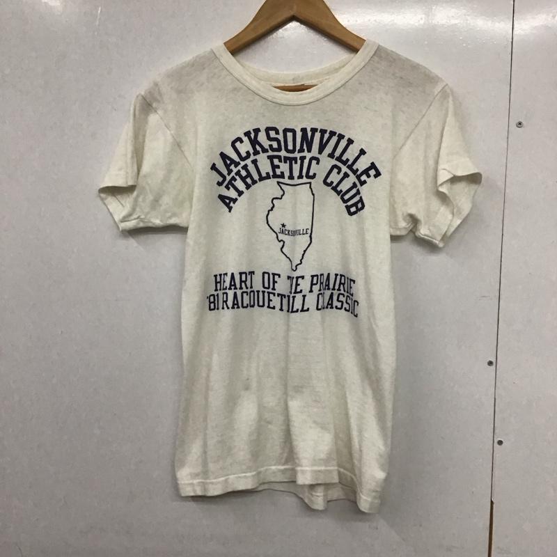 チャンピオン Champion Tシャツ 半袖 半袖カットソー プリントTシャツ クルーネックカットソー M プリント 白 / ホワイト /  メンズ USED 古着 中古 10132584