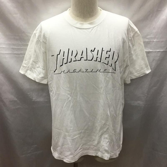 スラッシャー THRASHER Tシャツ 半袖 半袖 L ロゴ、文字 白 / ホワイト /  メンズ USED 古着 中古 10116601