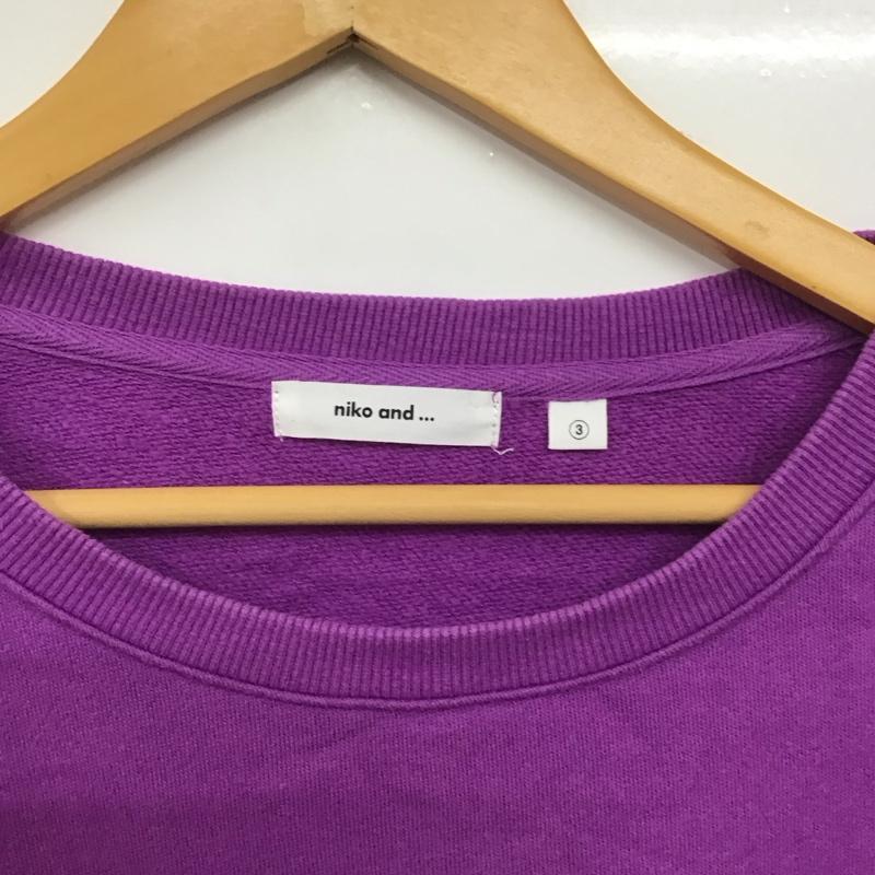 ニコアンド niko and... トレーナー 長袖 M 無地 紫 / パープル /  レディース USED 古着 中古 10141826
