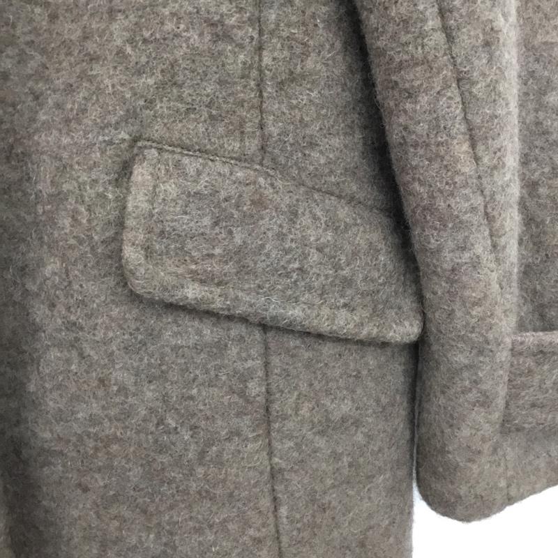 エヘカソポ ehka sopo コート コート一般 1301499 フード付き M 無地 茶 / ブラウン /  レディース USED 古着 中古 10144637