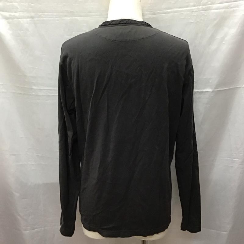 クオドロ quadro シャツ、ブラウス 長袖 長袖シャツ ノーカラーシャツ カジュアルシャツ 3 無地 黒 / ブラック /  メンズ USED 古着 中古 10116200