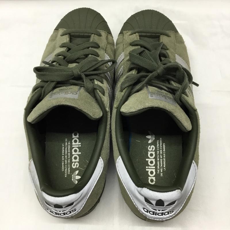 アディダス adidas スニーカー スニーカー B41988 SUPERSTAR 26.5cm 26.5cm ロゴ、文字 カーキ / カーキ / X 銀 / シルバー /  メンズ USED 古着 中古 10110154