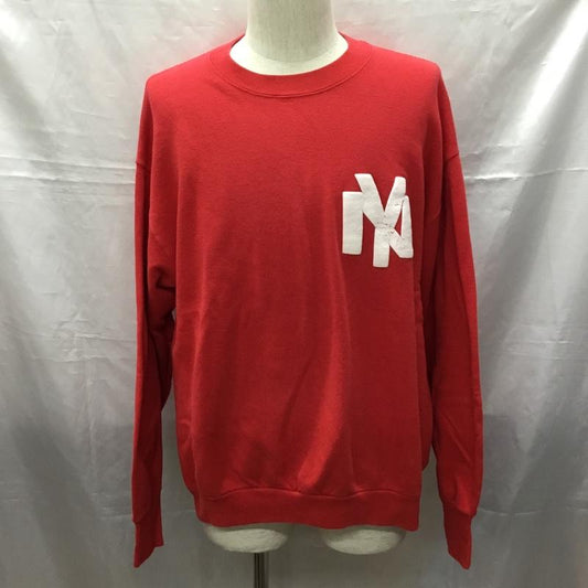 古着 USED トレーナー 長袖 90s usa製 spiritualball blackyankees 長袖トレーナー スウェット ロゴ、文字 赤 / レッド /  メンズ USED 古着 中古 10116168