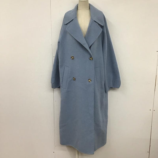 ザラ ZARA コート コート一般 M 無地 水色 / ライトブルー /  レディース USED 古着 中古 10106393