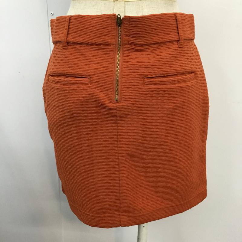 ローリーズファーム LOWRYS FARM スカート ミニスカート L 無地 橙 / オレンジ /  レディース USED 古着 中古 10044146