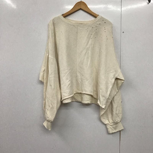 ニコアンド niko and... トレーナー 長袖 FREE  白 / ホワイト /  レディース USED 古着 中古 10141744