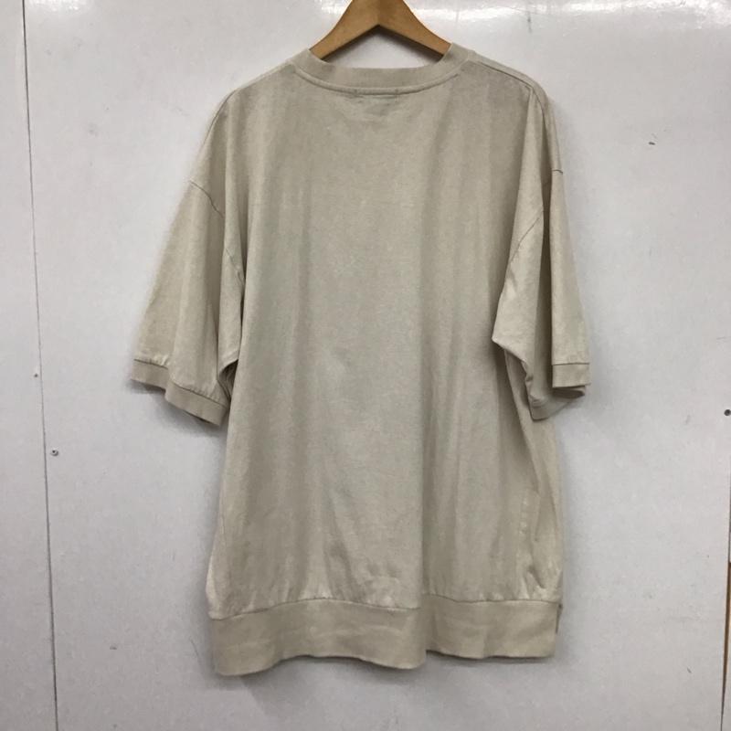 ニコアンド niko and... カットソー 半袖 半袖カットソー スウェットカットソー クルーネック 4 無地 ベージュ / ベージュ /  メンズ USED 古着 中古 10136234