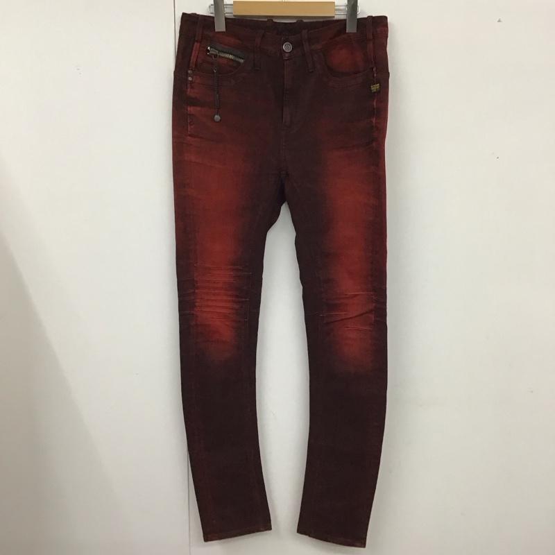 ジースター G-STAR パンツ デニム、ジーンズ TAVI LOOSE TAPERED 無地 赤 / レッド /  メンズ USED 古着 中古 10119827