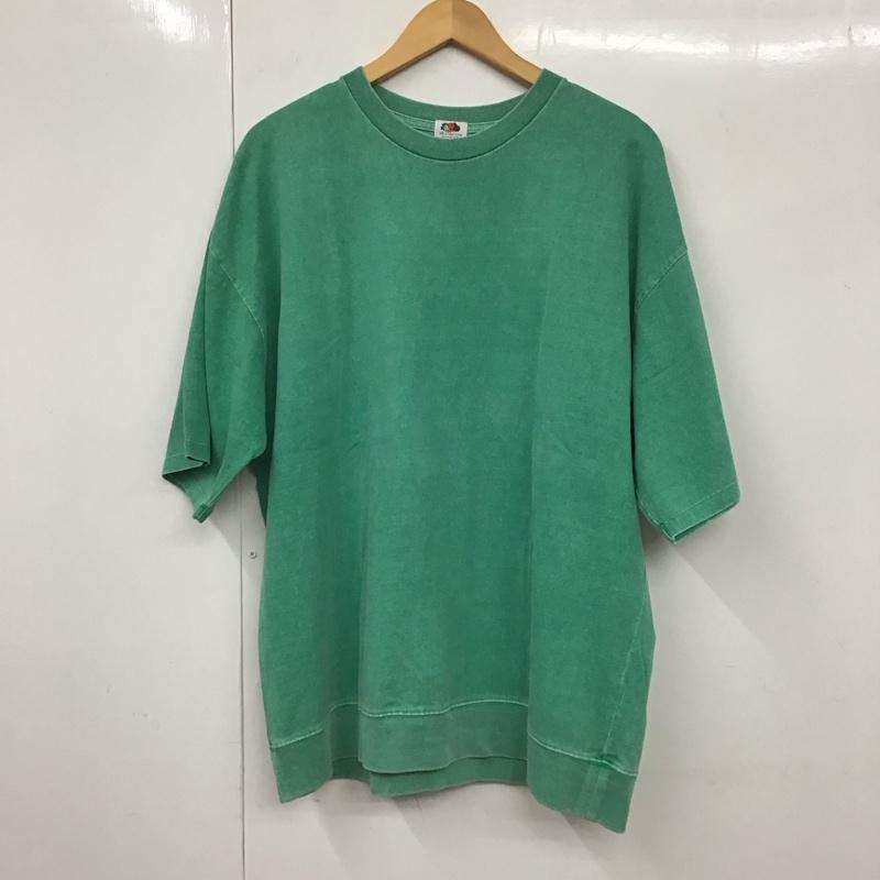 フルーツオブザルーム FRUIT OF THE LOOM Tシャツ 半袖 半袖カットソー 無地Tシャツ クルーネックカットソー XL 無地 緑 / グリーン /  メンズ USED 古着 中古 10131498