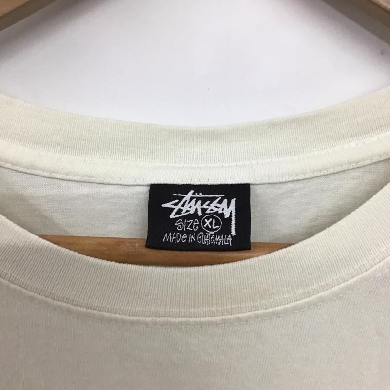 ステューシー STUSSY Tシャツ 半袖 XL プリント 白 / ホワイト /  メンズ USED 古着 中古 10135725