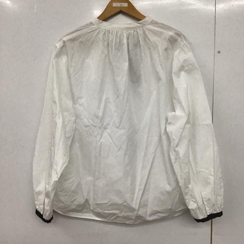 ウィムガゼット Whim Gazette シャツ、ブラウス 長袖 WGZ1031204A0016 スタンドギャザープルオーバー FREE 無地 白 / ホワイト /  レディース USED 古着 中古 10147219
