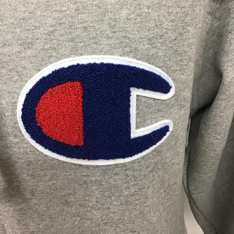 チャンピオン Champion パーカー 長袖 M 無地 灰 / グレー /  メンズ USED 古着 中古 10108015