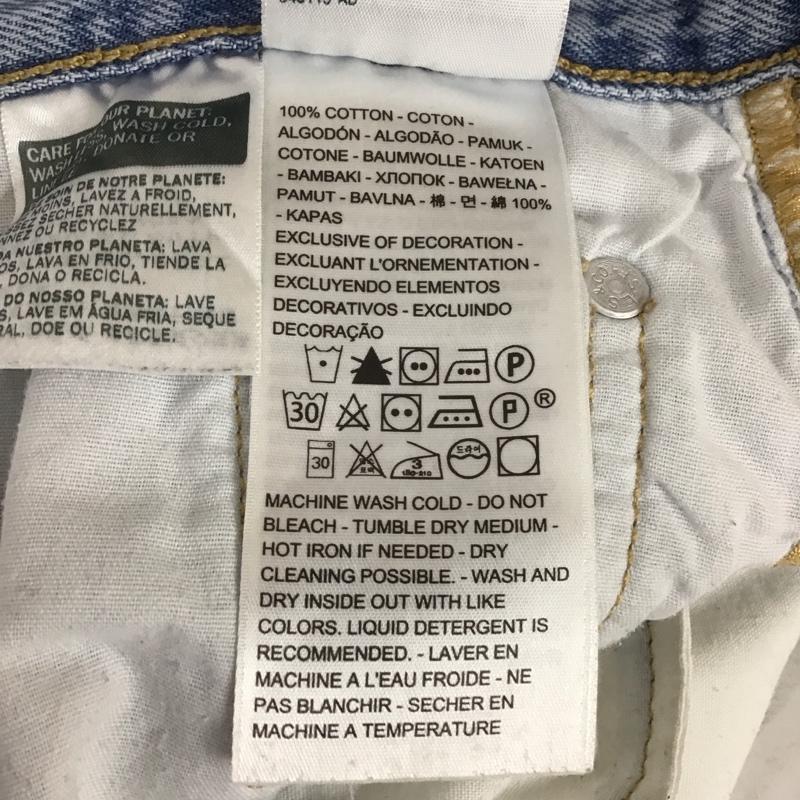 リーバイス Levi s パンツ デニム、ジーンズ 36200-0074 501 W23 L26 無地 水色 / ライトブルー /  レディース USED 古着 中古 10108570