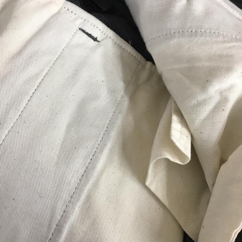 グラム glamb パンツ スラックス 裾リブ 4 ストライプ 黒 / ブラック / X ダークグレー / ダークグレー /  メンズ USED 古着 中古 10109543