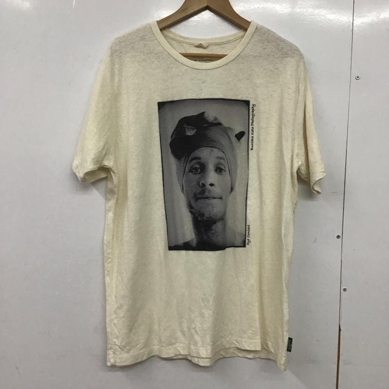 ゴーヘンプ GOHEMP Tシャツ 半袖 半袖カットソー プリントTシャツ クルーネックカットソー XL プリント アイボリー / アイボリー /  メンズ USED 古着 中古 10148526