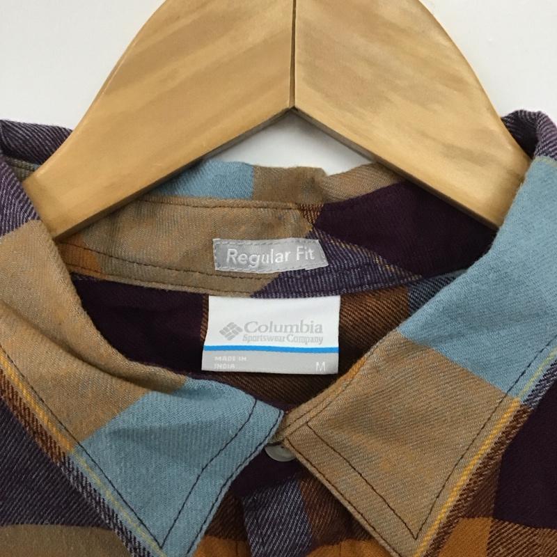 コロンビア Columbia シャツ、ブラウス 長袖 219 ae0232 長袖シャツ チェックシャツ カラーシャツ M チェック マルチカラー / マルチカラー /  メンズ USED 古着 中古 10132903
