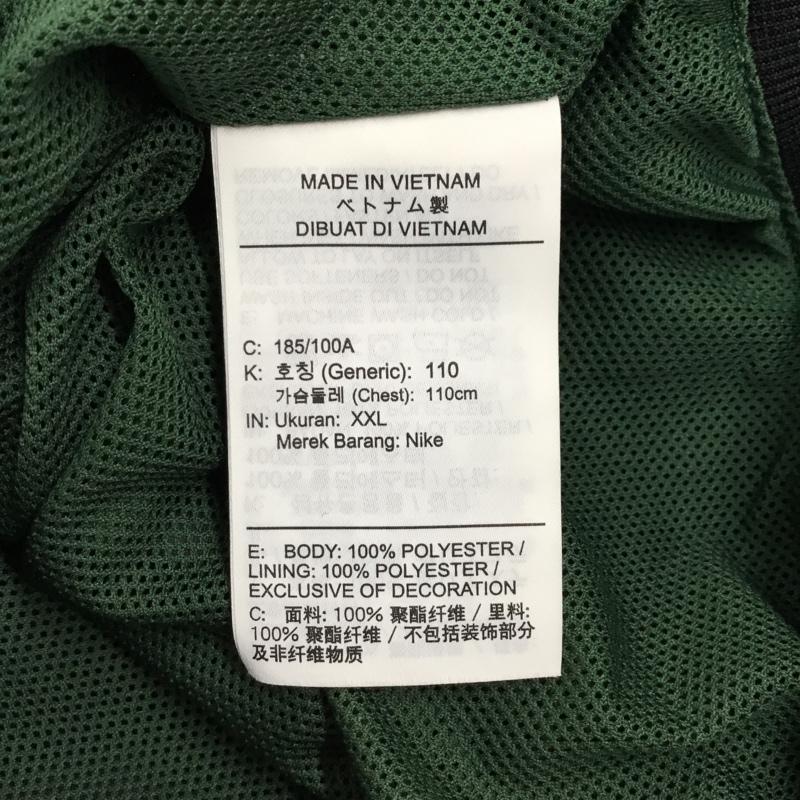 ナイキ NIKE ジャケット、上着 ジャケット、ブレザー DA0002-016 ウインドブレーカー ジャケット NSW HE WR フードウーブンJKT XXL ロゴ、文字 黒 / ブラック / X 緑 / グリーン /  メンズ USED 古着 中古 10120993