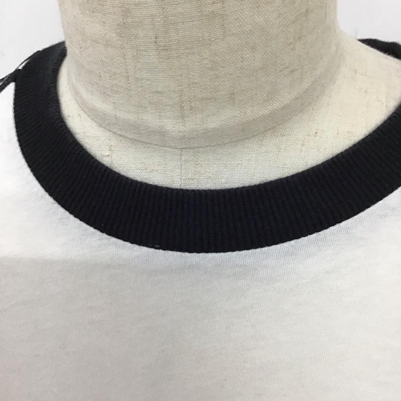 アディダス adidas Tシャツ 半袖 DH3188 3ストライプ ロゴ、文字 白 / ホワイト / X 黒 / ブラック /  メンズ USED 古着 中古 10118124