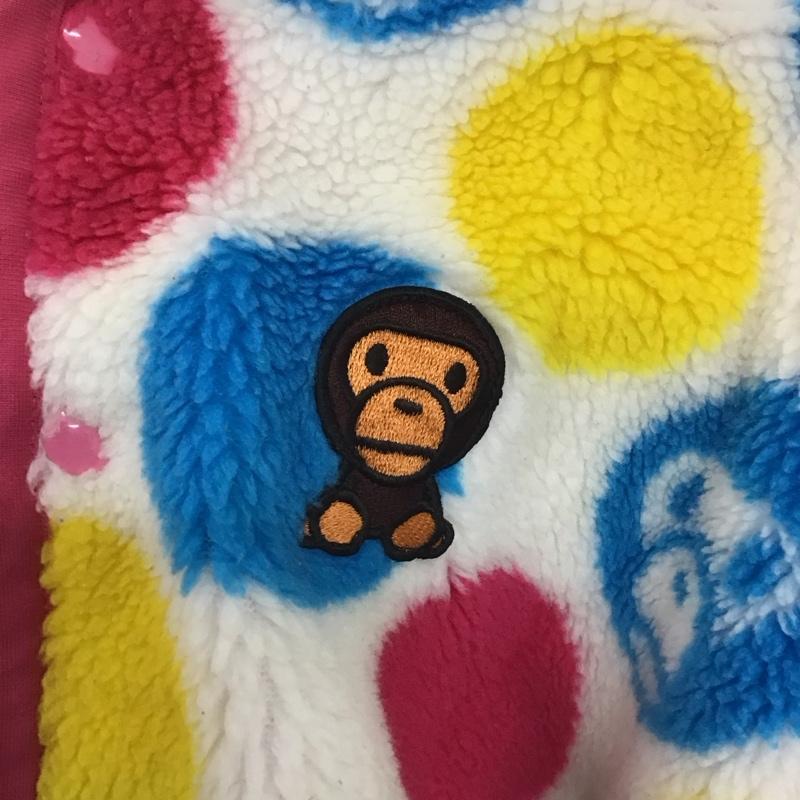 アベイシングエイプ A BATHING APE ジャケット、上着 ジャケット、ブレザー フリースジャケット ポンチョ ベビー BAPE KIDS 70 80 BANY MILO FREE 総柄 マルチカラー / マルチカラー /  ガールズ USED 古着 中古 10146604