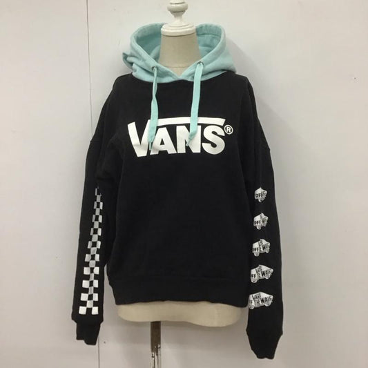 バンズ VANS パーカー 長袖 420AAA01-0060 ロデオクラウン S プリント X ロゴ、文字 黒 / ブラック /  レディース USED 古着 中古 10108504