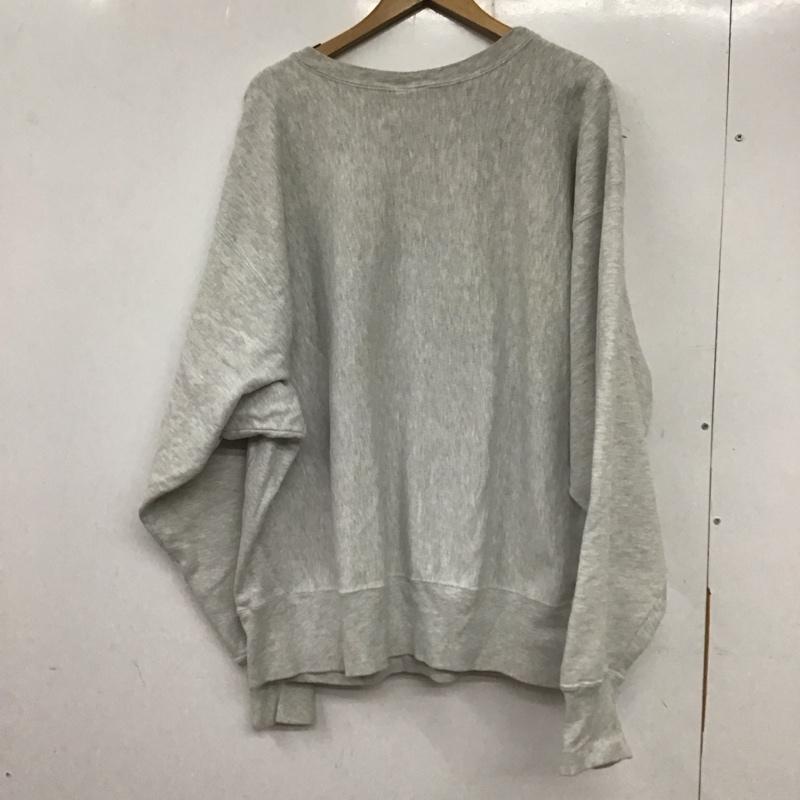 チャンピオン Champion トレーナー 長袖 reverseweave 00s メキシコ製 yaleワッペンロゴ プルオーバースウェット XXL ロゴ、文字 灰 / グレー /  メンズ USED 古着 中古 10137063