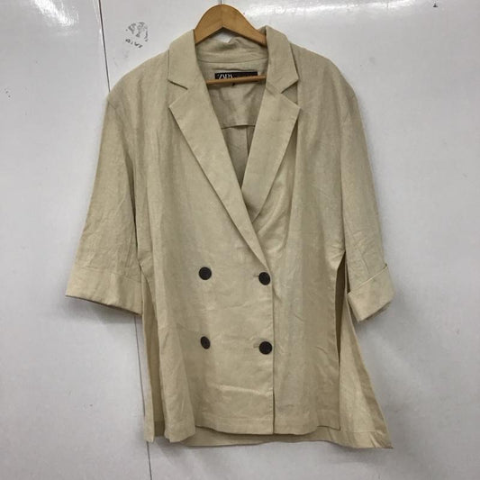 ザラ ZARA ジャケット、上着 ジャケット、ブレザー S 無地 ベージュ / ベージュ /  レディース USED 古着 中古 10129404
