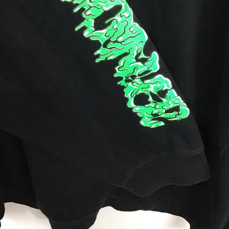 ヘッドグーニー HEADGOONIE カットソー 長袖 長袖カットソー プリントカットソー クルーネック L プリント 黒 / ブラック /  メンズ USED 古着 中古 10129287